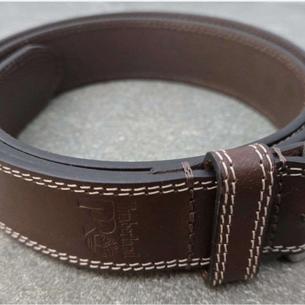 Timberland Pro Men's Genuine Leather Belt - SZ 34 Brown. New. Distressed Buckle.
